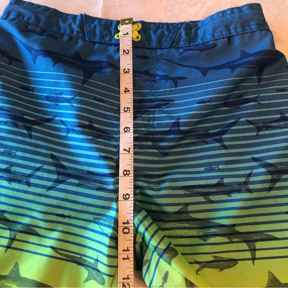 Ocean Gear Boys Size XL(14-16) Blue Fish Design Swimming Trunks Baiting Shorts - Picture 11 of 15